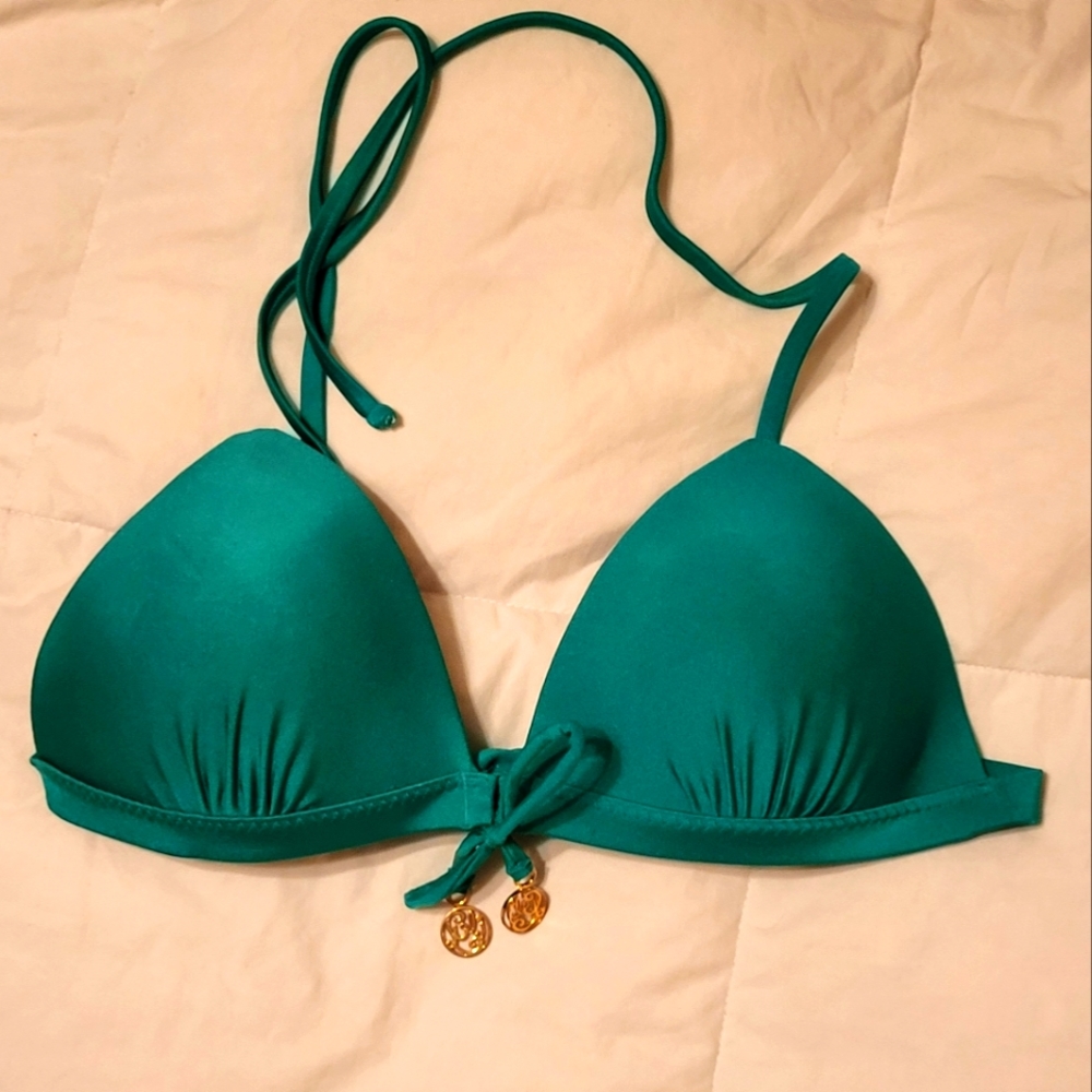 Luli Fama Emerald Bikini top